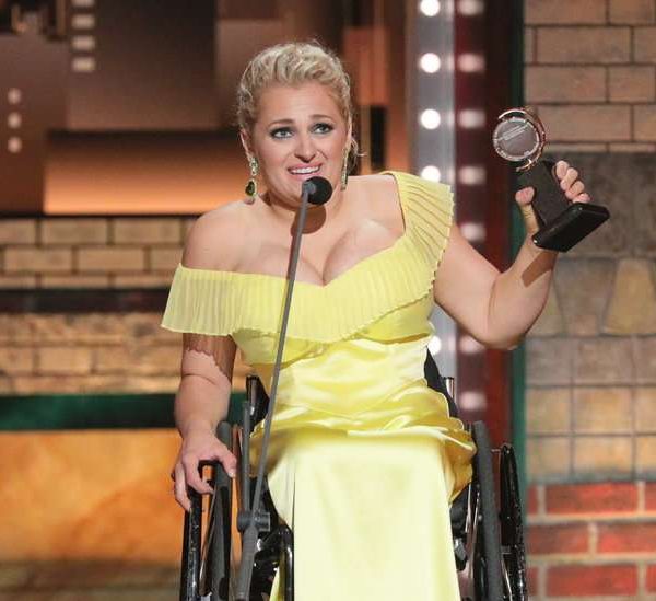 Ali Stroker became the first person who uses a wheelchair to be nominated for and win a Tony Award