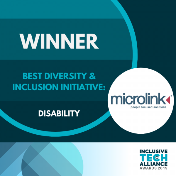 Microlink wins “Best D&I Initiative of the Year: Disability 2019”